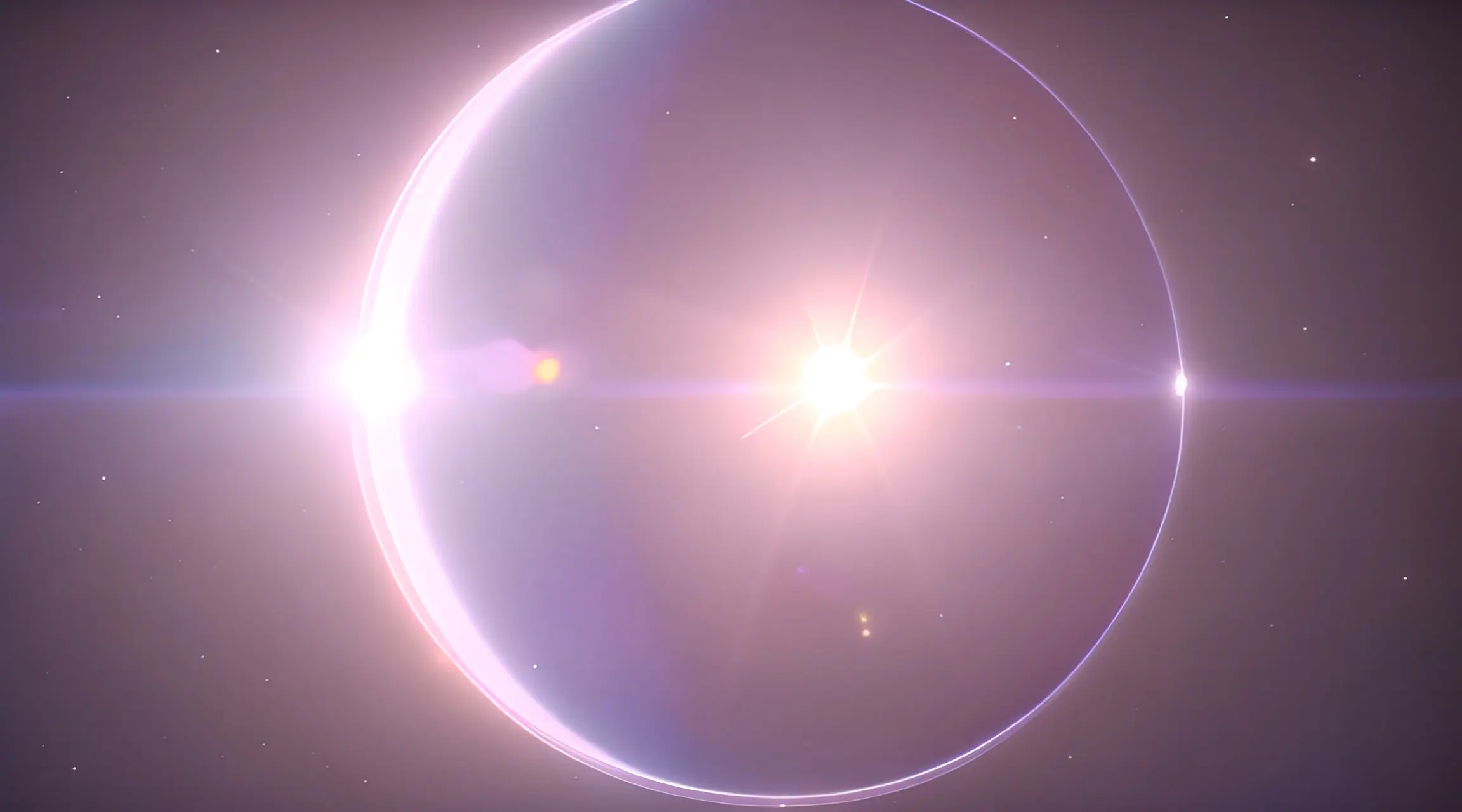 Galactic Sun Lens Flare Sci-Fi Backdrop Video